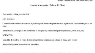 formas de reclamar seguros por danos