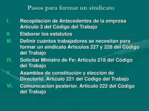 pasos para formar un sindicato